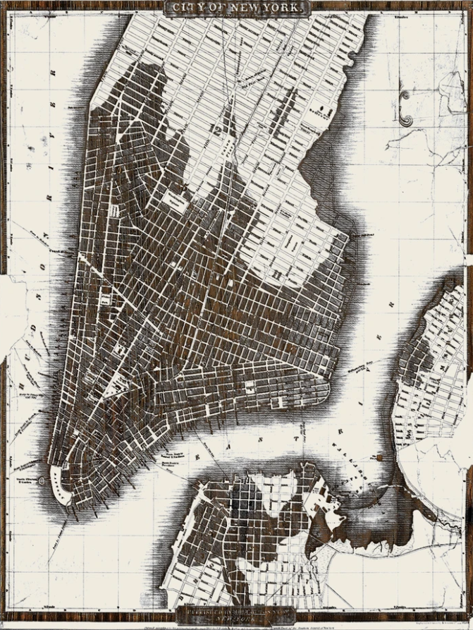 Historic Maps on Wood