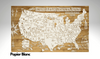 U.S. National Parks, Monuments & More | Pushpin Map on Wood