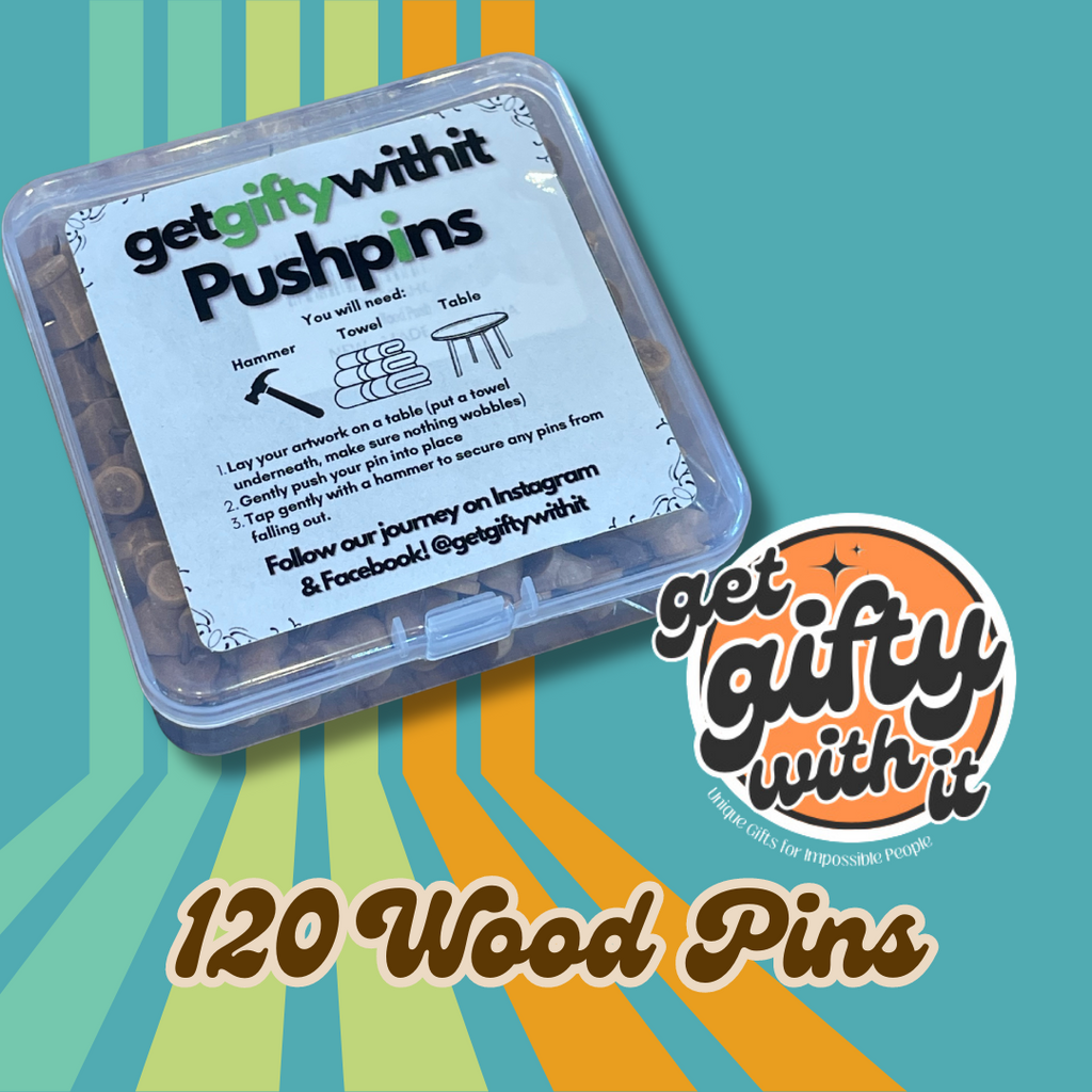 Wood Pushpin Pack (120ct)