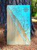 Custom Etched Map on Wood