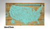 U.S. National Parks, Monuments & More | Pushpin Map on Wood