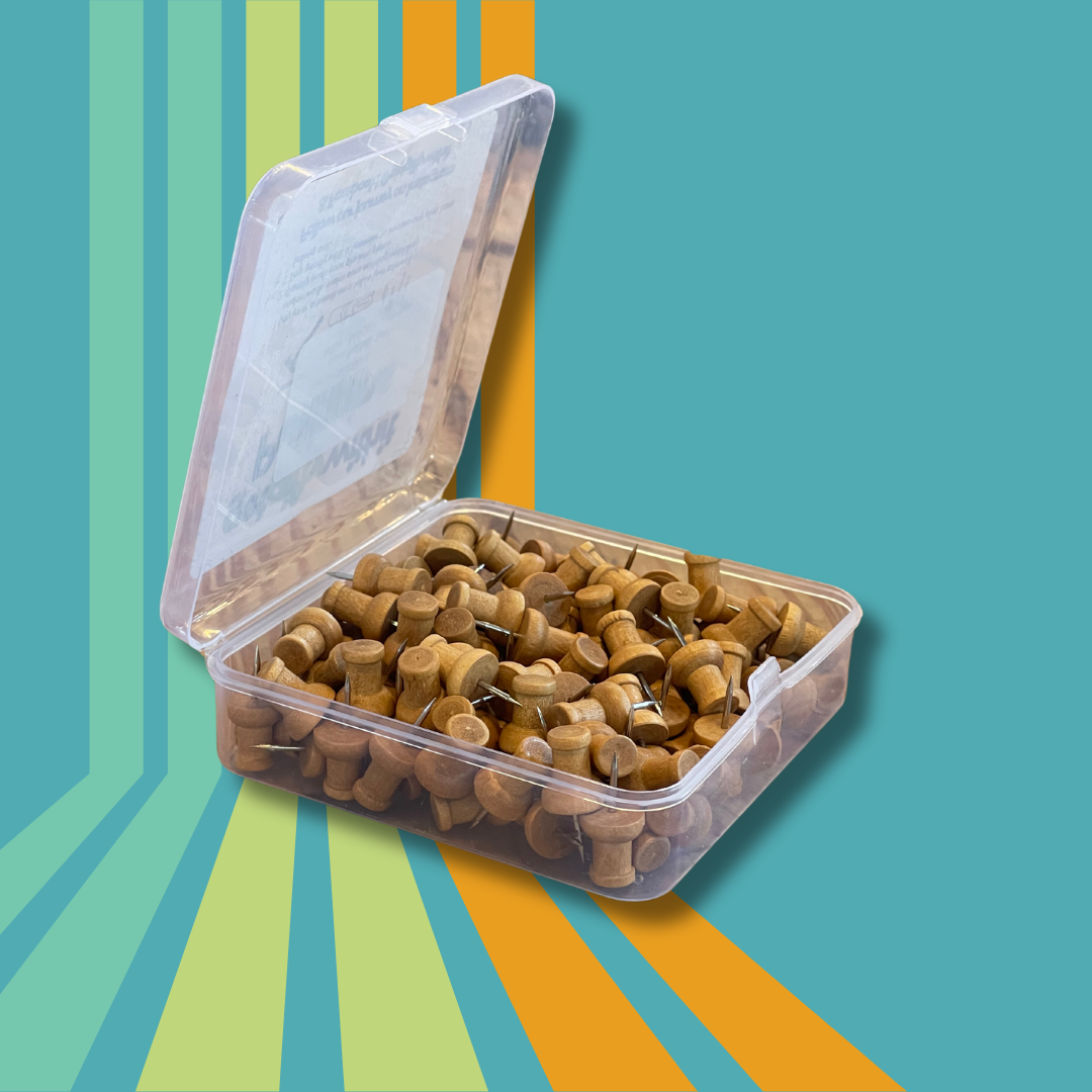 Wood Pushpin Pack (120ct)