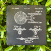 More Patent Coasters - Slate
