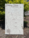 Custom Etched Map on Wood