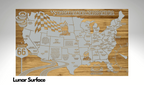 NASCAR Speedways Across the U.S. | Pushpin Map on Wood