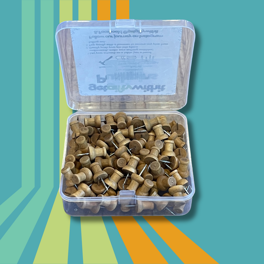 Wood Pushpin Pack (120ct)