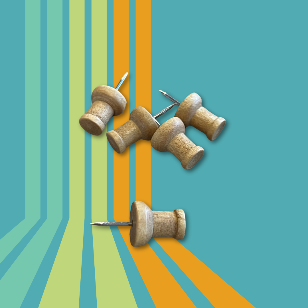 Wood Pushpin Pack (120ct)