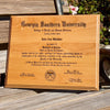 Diploma on Alder Wood Plaque | Laser Engraved
