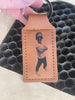 Leather Keychain - Custom