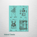 FP0592 - Coffee Quad Engraved Patent (Collective)