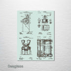 FP0592 - Coffee Quad Engraved Patent (Collective)