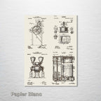 FP0592 - Coffee Quad Engraved Patent (Collective)