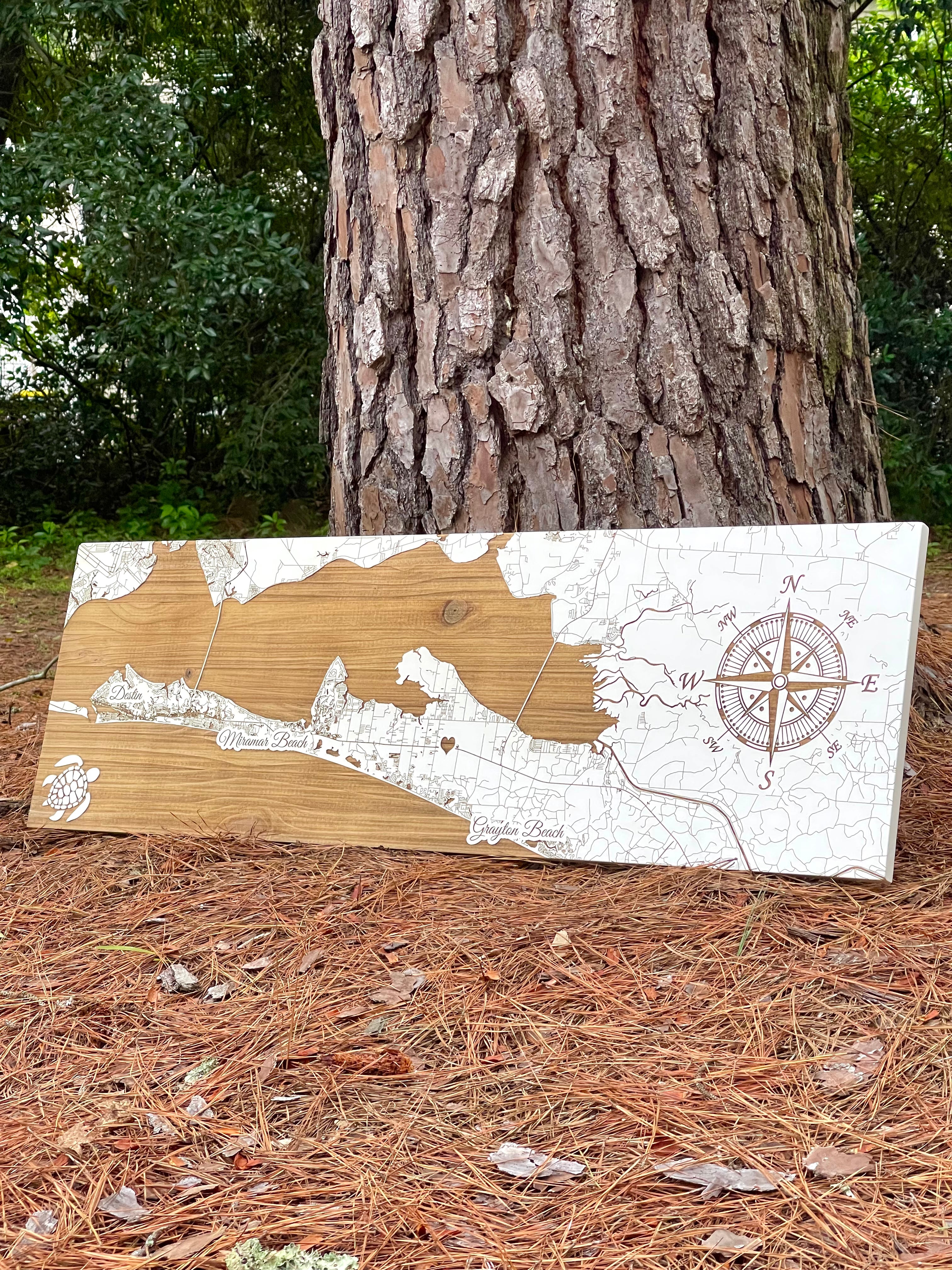 Skinny Boards! - Custom Wood Map