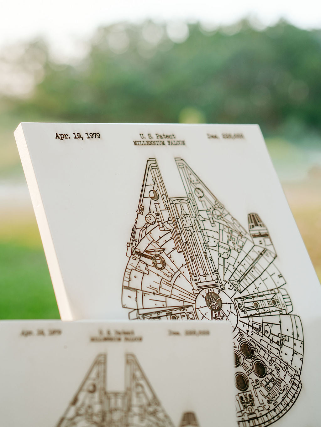 Millennium Falcon - Patent on Wood