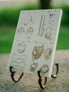 Baseball Equipment - Four Patent Collage on Wood