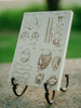 Baseball Equipment - Four Patent Collage on Wood