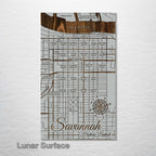 Squares of Savannah, Georgia Map
