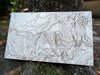 Topographic Map on Wood