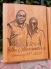 Photos on Alder Wood Plaque | Laser Engraved