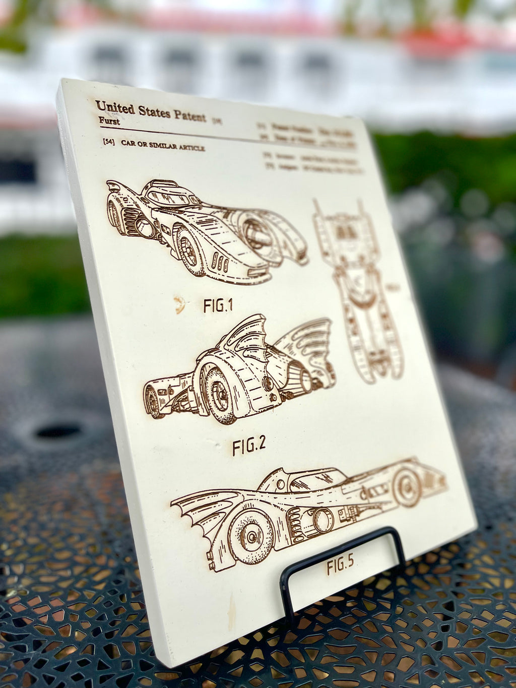 Batmobile - Patent on Wood