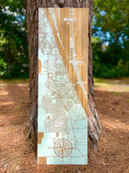 Skinny Boards! - Custom Wood Map