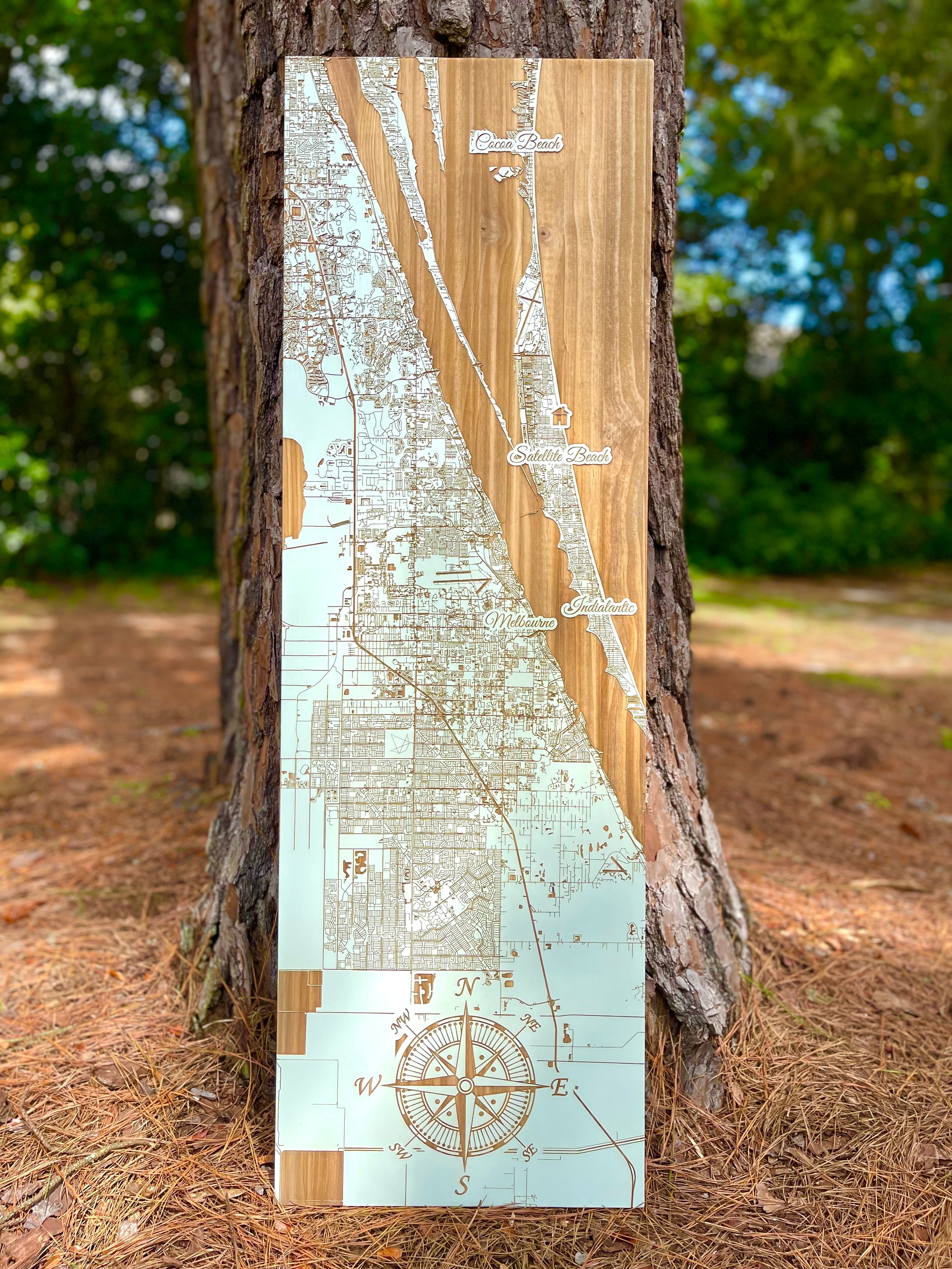 Skinny Boards! - Custom Wood Map