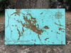 Custom Etched Map on Wood