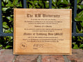Diplomas & Awards | Alder Wood Plaques