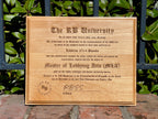Diplomas & Awards | Alder Wood Plaques