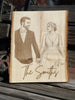 The Heritage Grain Portrait | Live Edge Laser-Etched Wood Art