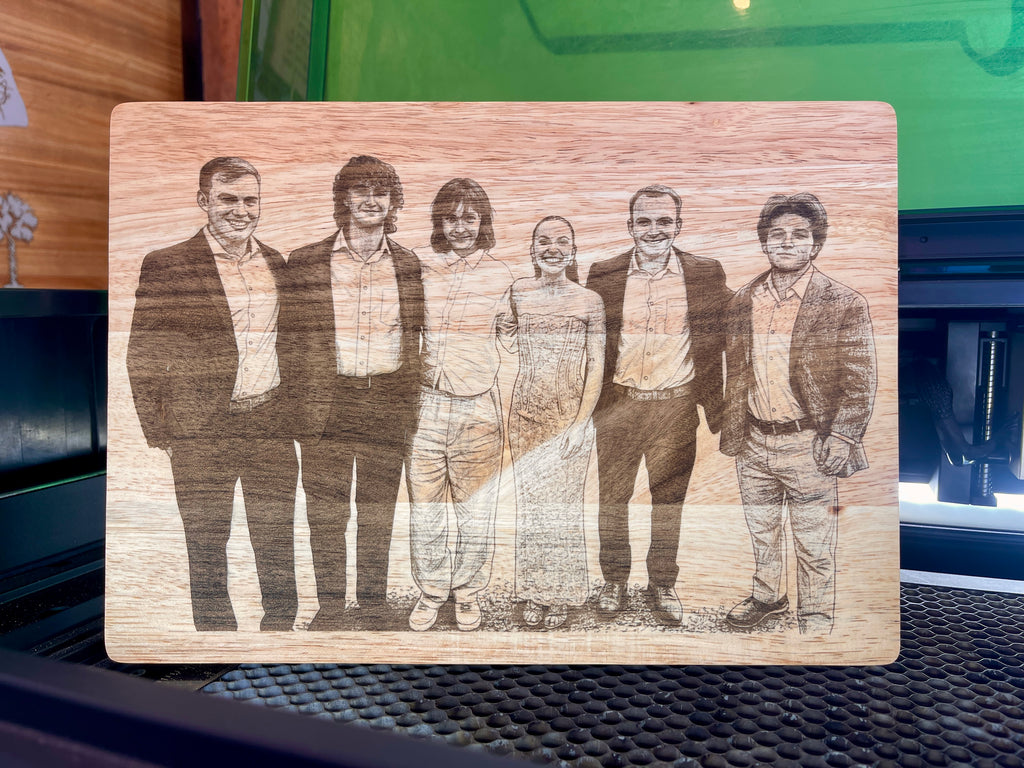 Custom | Photo on Oak Cutting Board