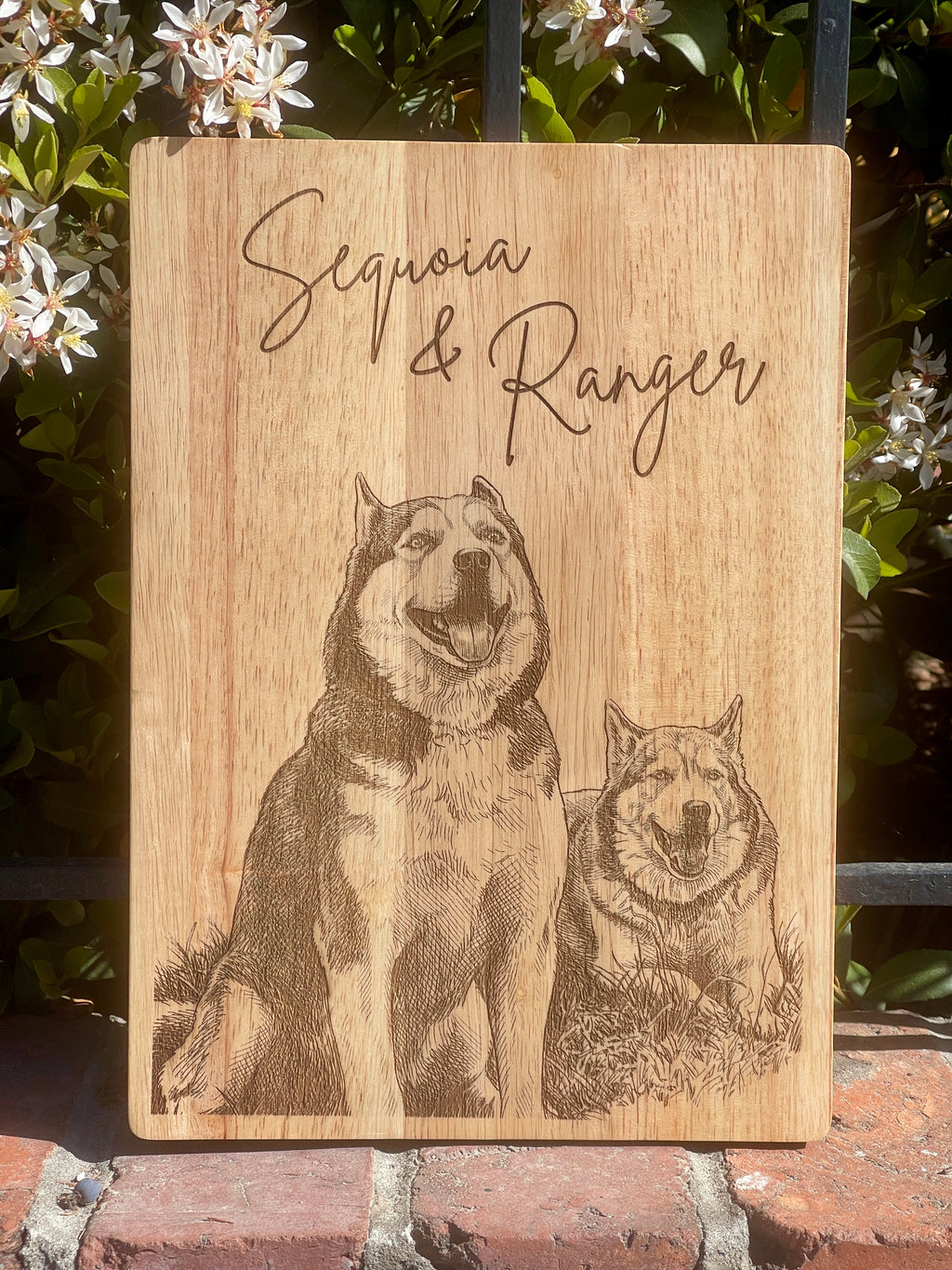 Custom | Photo on Oak Cutting Board