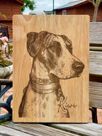 Custom | Photo on Oak Cutting Board
