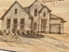 Custom | Photo on Oak Wood Cheeseboard with Handle