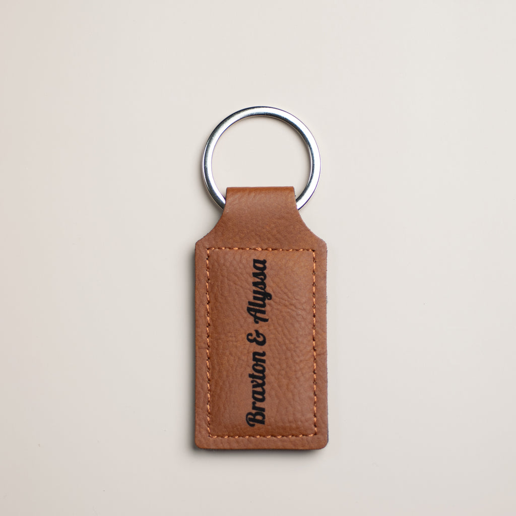 Custom | Laser-Cut Photo Keychain on Leather