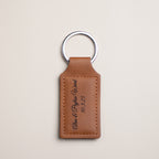 Custom | Laser-Cut Photo Keychain on Leather