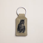 Custom | Laser-Cut Photo Keychain on Leather