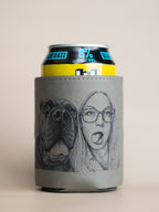 Custom | Laser Cut Leather Photo Can Holder Koozie 12oz