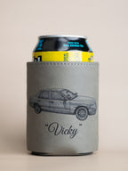 Custom | Laser Cut Leather Photo Can Holder Koozie 12oz