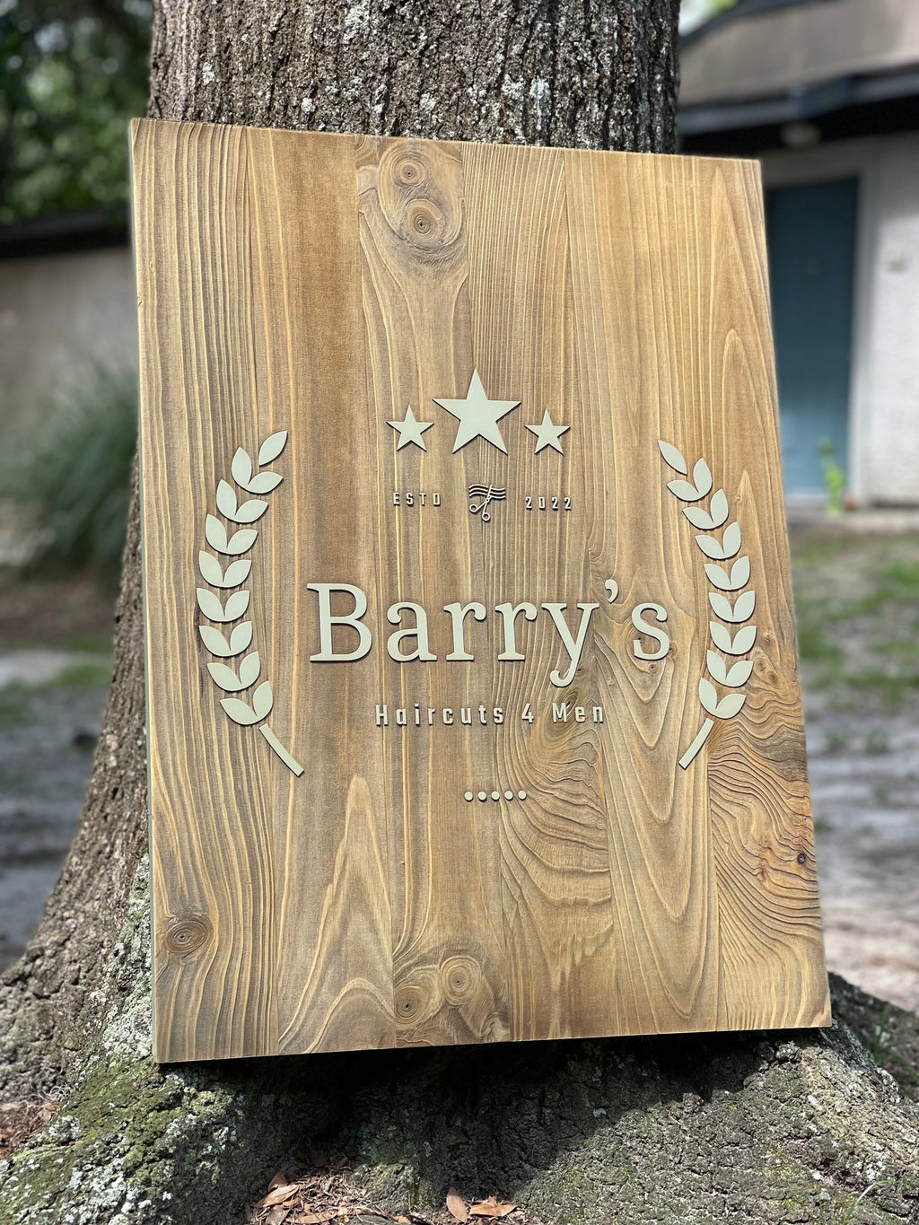 Custom Logo on Wood
