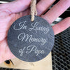 Custom Photo Christmas Ornaments on Slate
