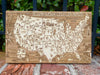 U.S. National Parks, Monuments & More | Pushpin Map on Wood