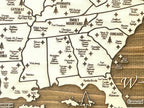 U.S. National Parks, Monuments & More | Pushpin Map on Wood