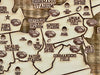 Football Stadiums Across America  | Pushpin Map on Wood