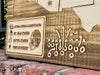 Football Stadiums Across America  | Pushpin Map on Wood
