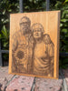 Photos on Alder Wood Plaque | Laser Engraved