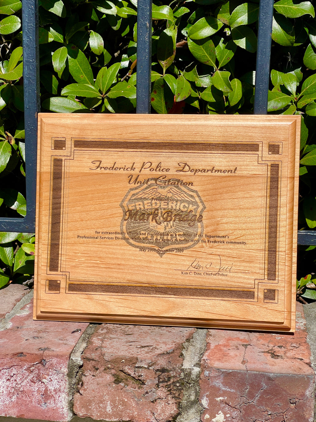 Diplomas & Awards | Alder Wood Plaques
