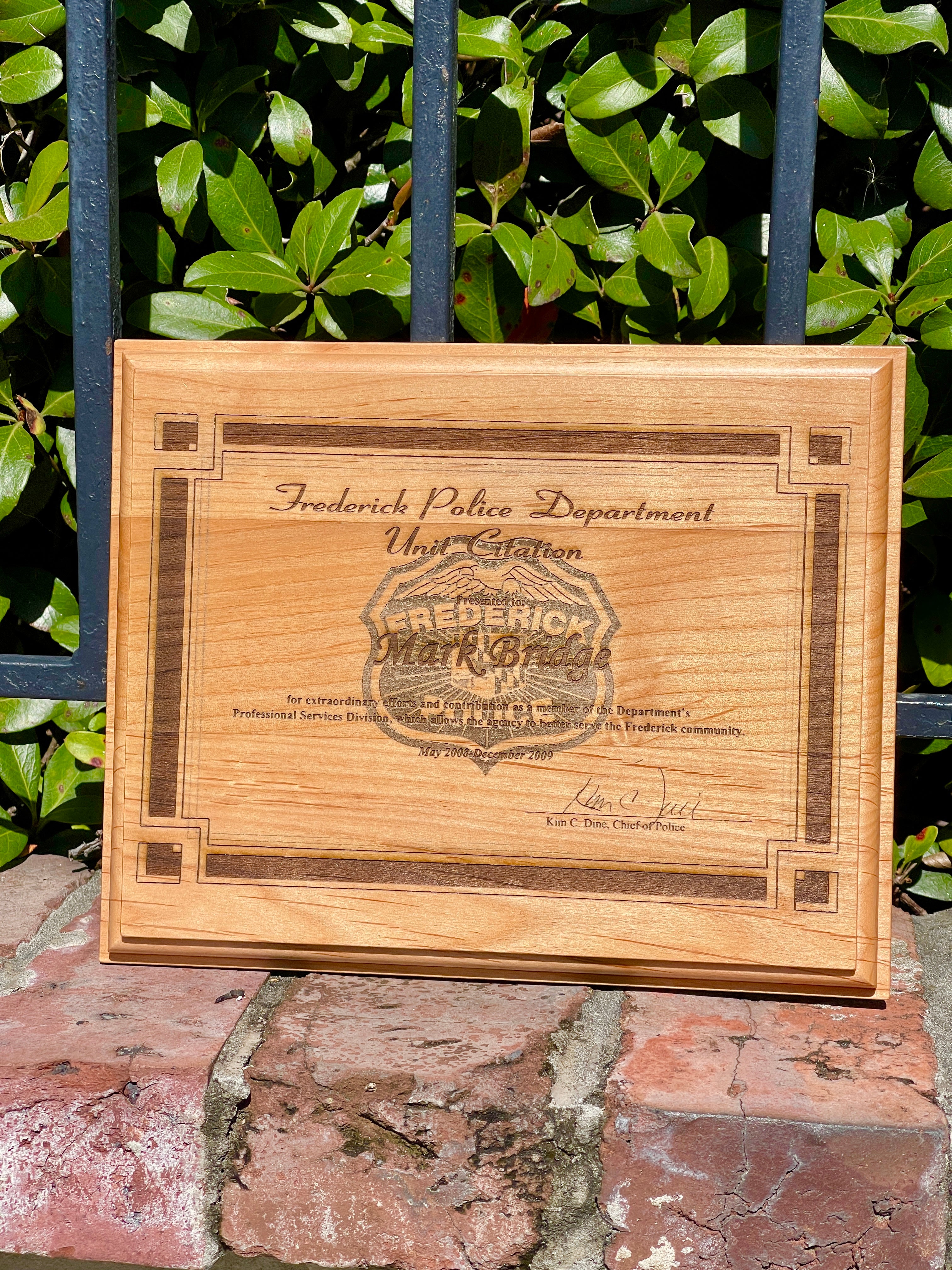 Diplomas & Awards | Alder Wood Plaques