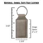 Custom | Laser-Cut Photo Keychain on Leather