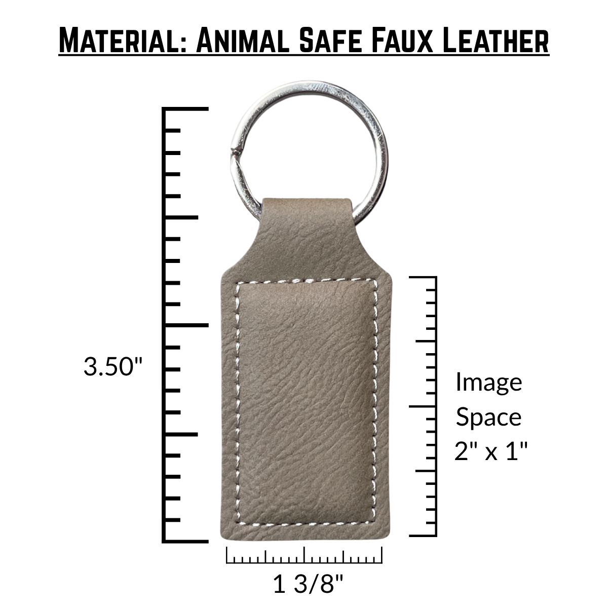 Custom | Laser-Cut Photo Keychain on Leather